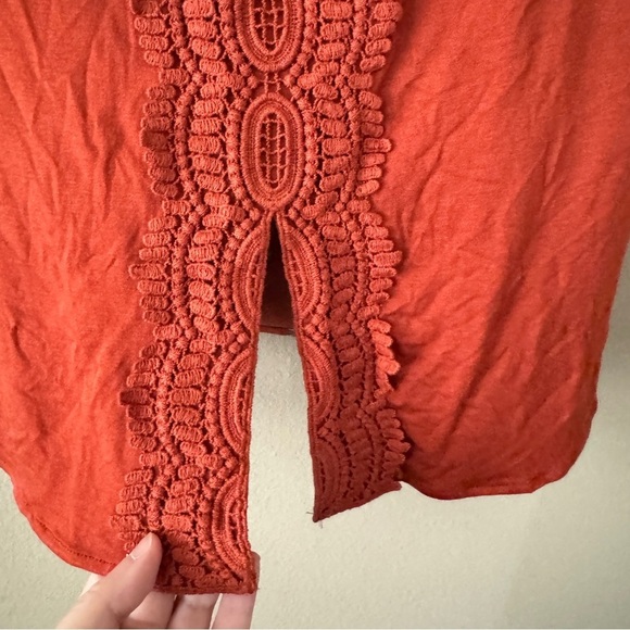 NWT Anthropologie Daniel Rainn Floral Front Crochet Lace Sleeveless Top Size PS - Picture 10 of 13